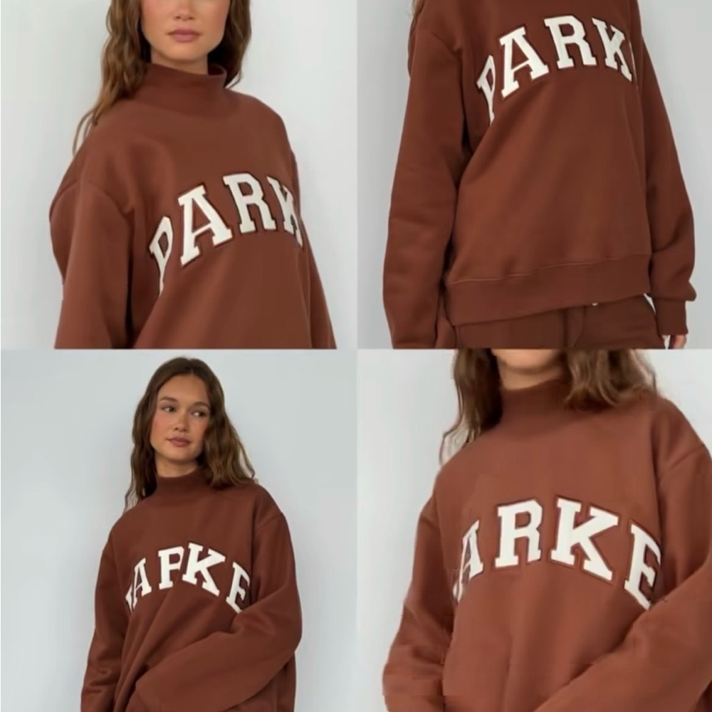 Parker Women's Brown Turtleneck Sweater